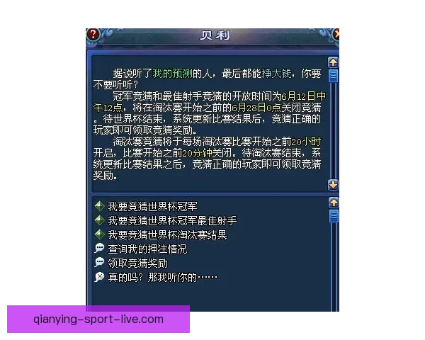 世界杯竞猜盘口预测全解析 揭秘最佳投注策略与赛事动态分析
